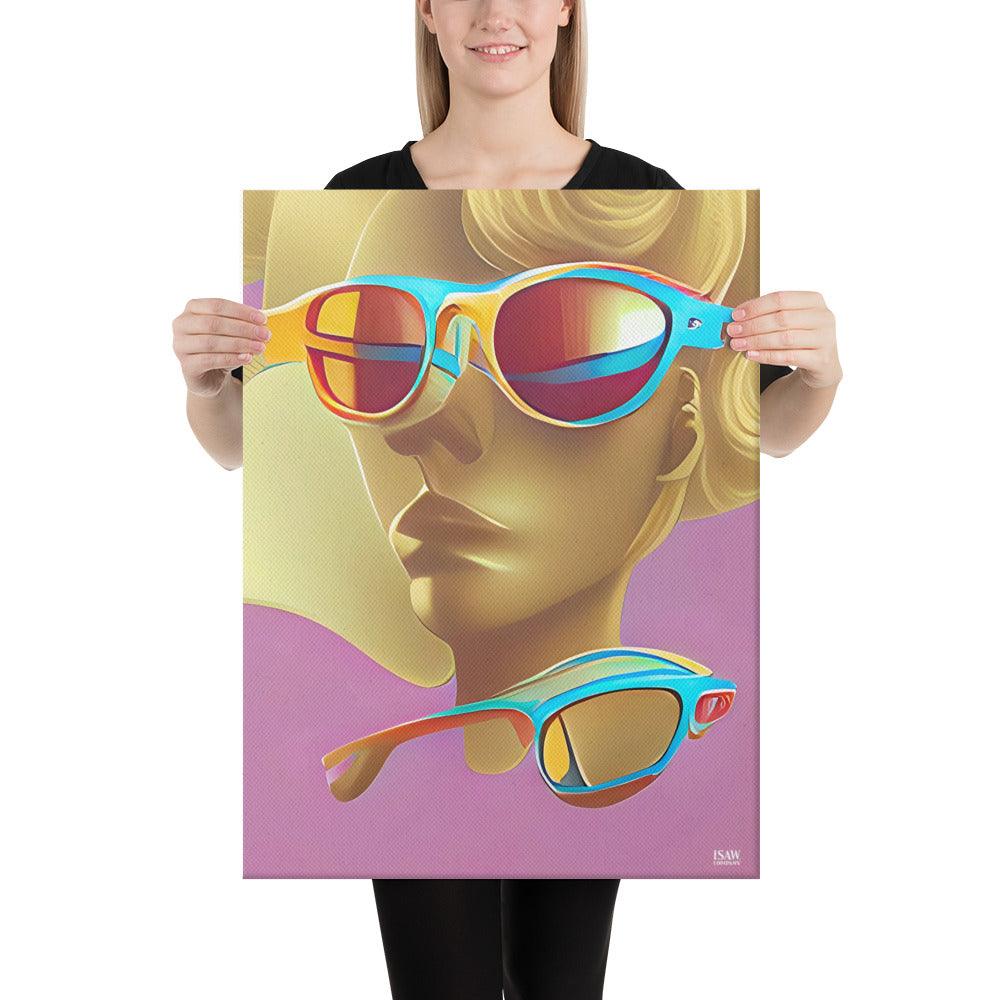 Retro Cool Pink - Canvas Print