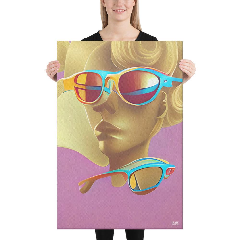Retro Cool Pink - Canvas Print