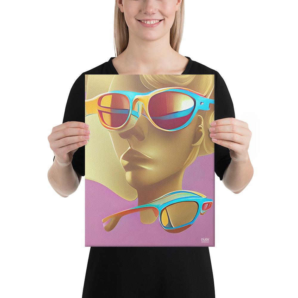 Retro Cool Pink - Canvas Print