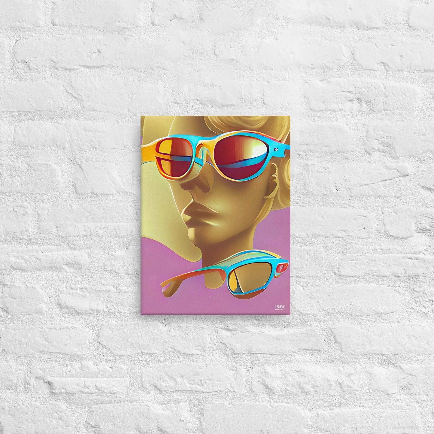 Retro Cool Pink - Canvas Print