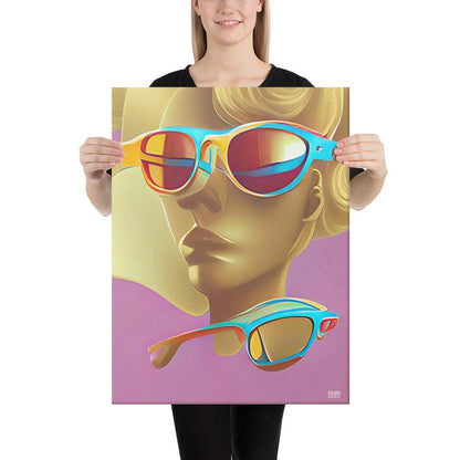Retro Cool Pink - Canvas Print