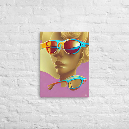 Retro Cool Pink - Canvas Print