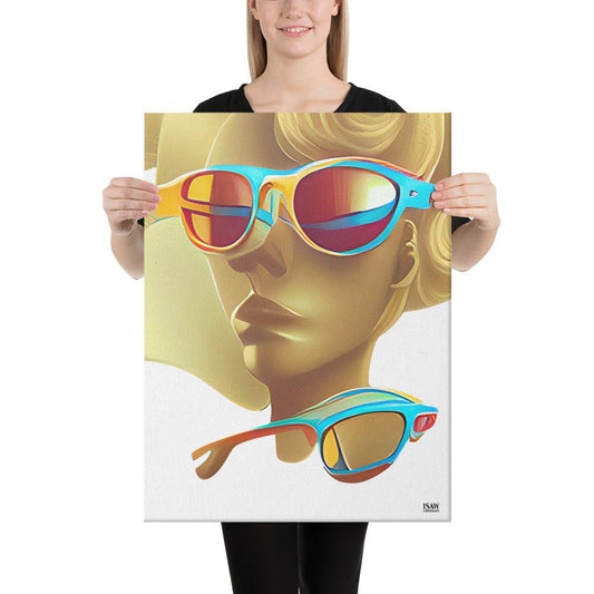 Retro Cool White - Canvas Print