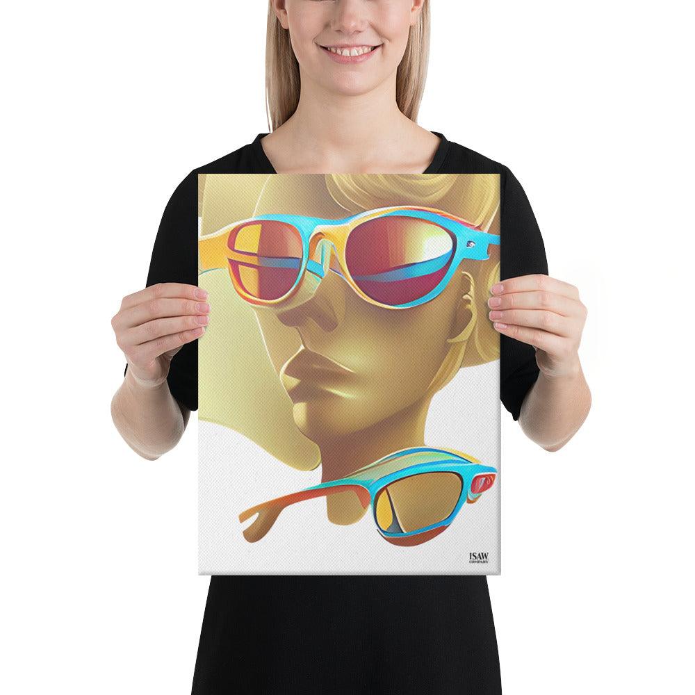 Retro Cool White - Canvas Print
