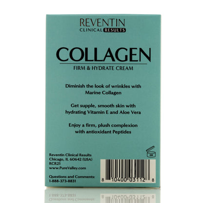 Reventin Clinical Results Firm & Hydrate Collagen Cream – Peptides, Vitamin E & Aloe Moisturizer