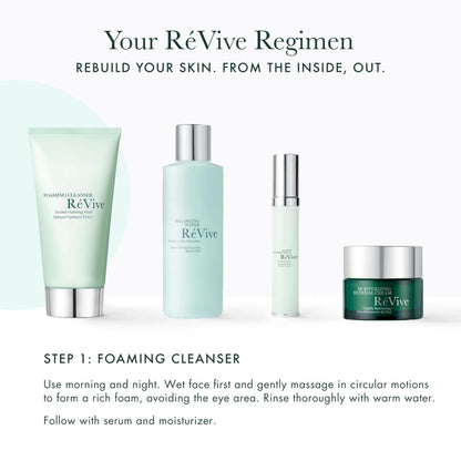 RéVive Foaming Facial Cleanser – Hydrating Vitamin E Face Wash for Barrier Protection (4.2 oz)