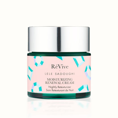 RéVive X Lele Sadoughi Renewal Night Cream ArtJar – Gentle Exfoliating Hydration, 2.5oz