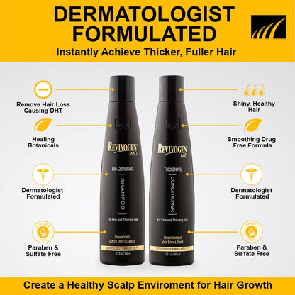 Revivogen MD Bio-Cleansing Shampoo & Thickening Conditioner for Thinning Hair
