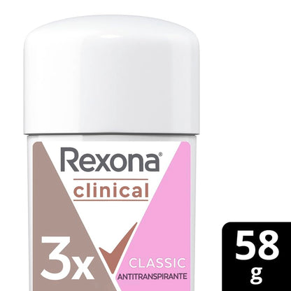 Rexona Clinical Deodorant 96HR 58g Cream Stick – Invisible Protection (Mexico)