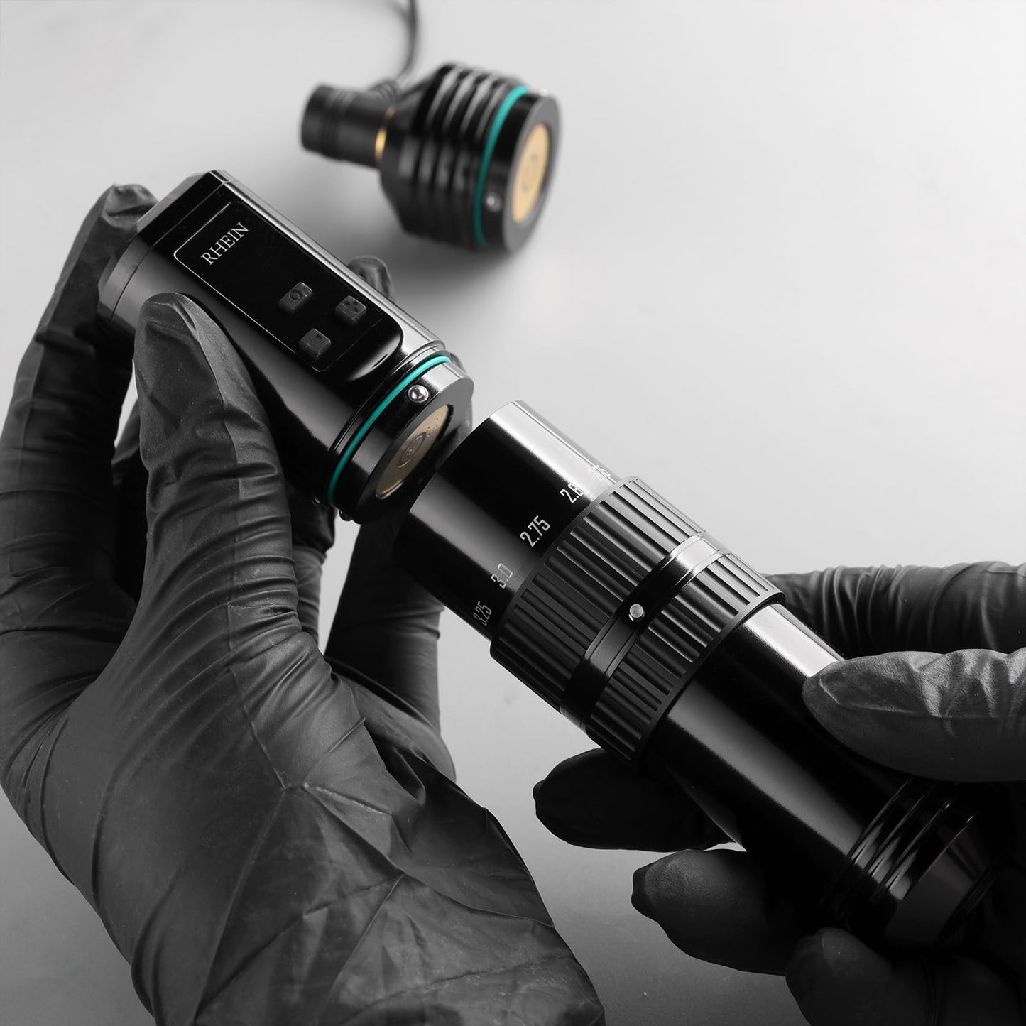 RHEIN RNE40KIT-1 Wireless Tattoo Machine Kit – 1400mAh, 7 Stroke Settings, 14 Inks, 20 Cartridges