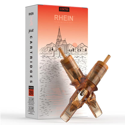 RHEIN Tattoo Cartridge Needles 20pcs 15RM #12 Standard 0.35mm | 3.5mm M-Taper Closed Tips