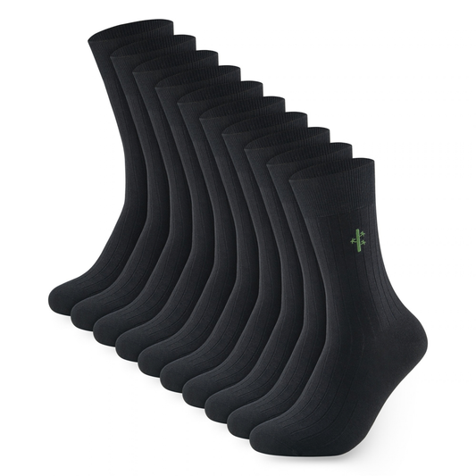 Bamboo Ribbed Dress Socks