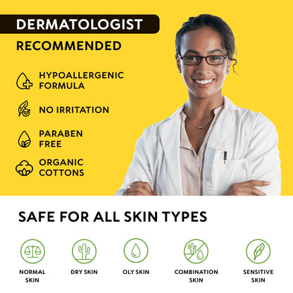 RichGrand Turmeric Kojic Cleansing Pads – Foaming Face Wash with Vitamin C & Lemon