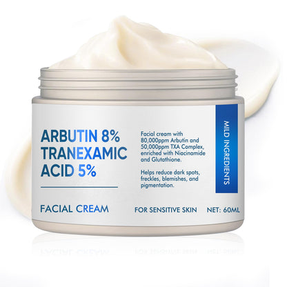 Richie House 8% Arbutin + 5% Tranexamic Acid Cream – 60ml Brightening Treatment