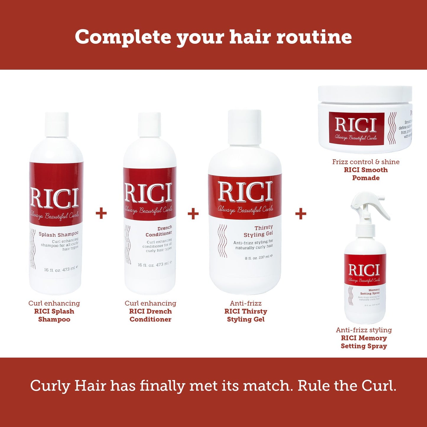 RICI 16oz Drench Conditioner for Curly Hair – Frizz Control, Hydration & Curl Enhancement | Made in USA