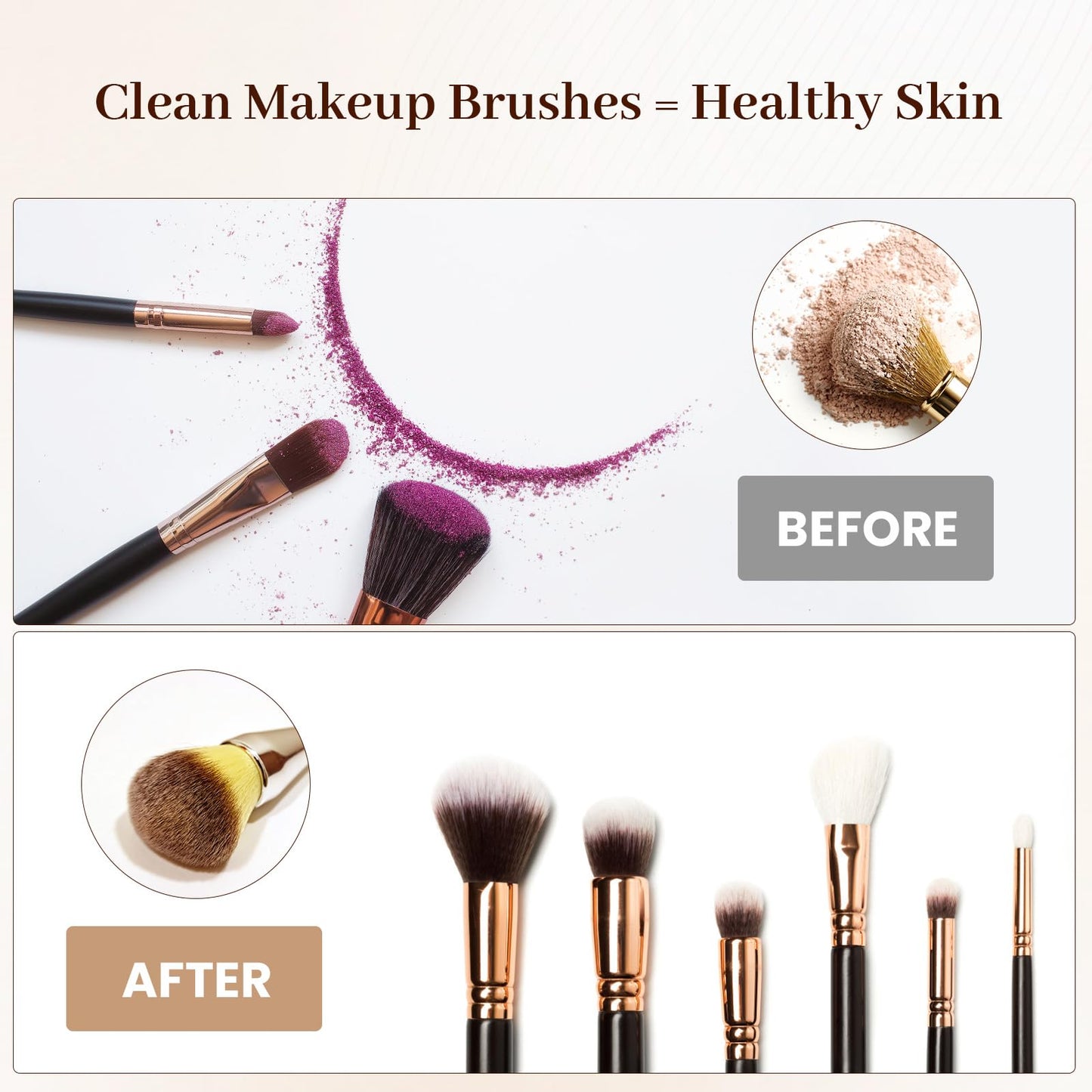 RICRIS Premium Makeup Brush Cleaner Dryer – Super-Fast Electric Spinner