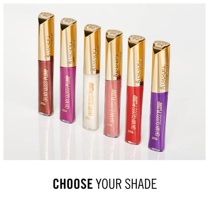 Rimmel Stay Plumped Lip Gloss Diamond Pop – High Shine, Fuller-Lip Illusion
