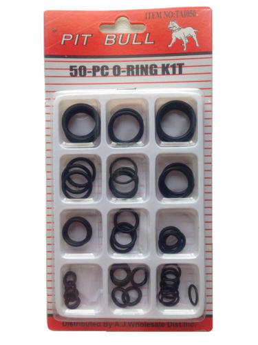 50Piece Rubber O Ring Seals Kit for Plumbing Repairs
