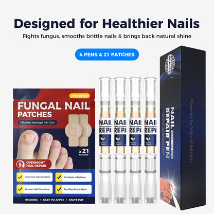 Rinlus Fungal Nail Patches & Nail Repair Pen – Fast-Acting 7-Day Toenail Treatment