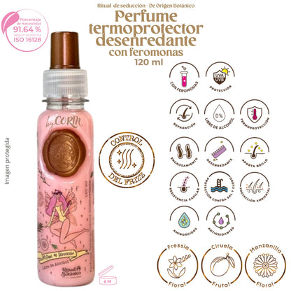Ritual Botanico Hair Perfume Duo – Thermal Protector, Detangler & Frizz Control with Pheromones (120ml Each) – Leave-In Conditioner Spray
