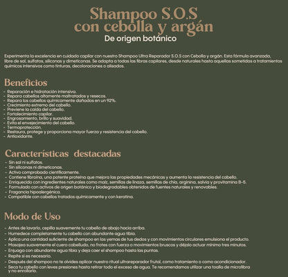 Ritual Botanico Ultra Repair SOS Shampoo with Onion & Argan | Plex Treatment Kit