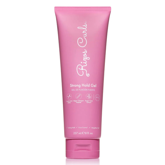 Rizos Curls Strong Hold Gel – Flake-Free, Long-Lasting Hold for Curly, Coily & Wavy Hair | 8oz
