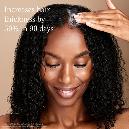 Rizos Curls Thickening Foam – 2-in-1 Treatment + Styler for Root Volume & Hair Thickness (4.2 oz)