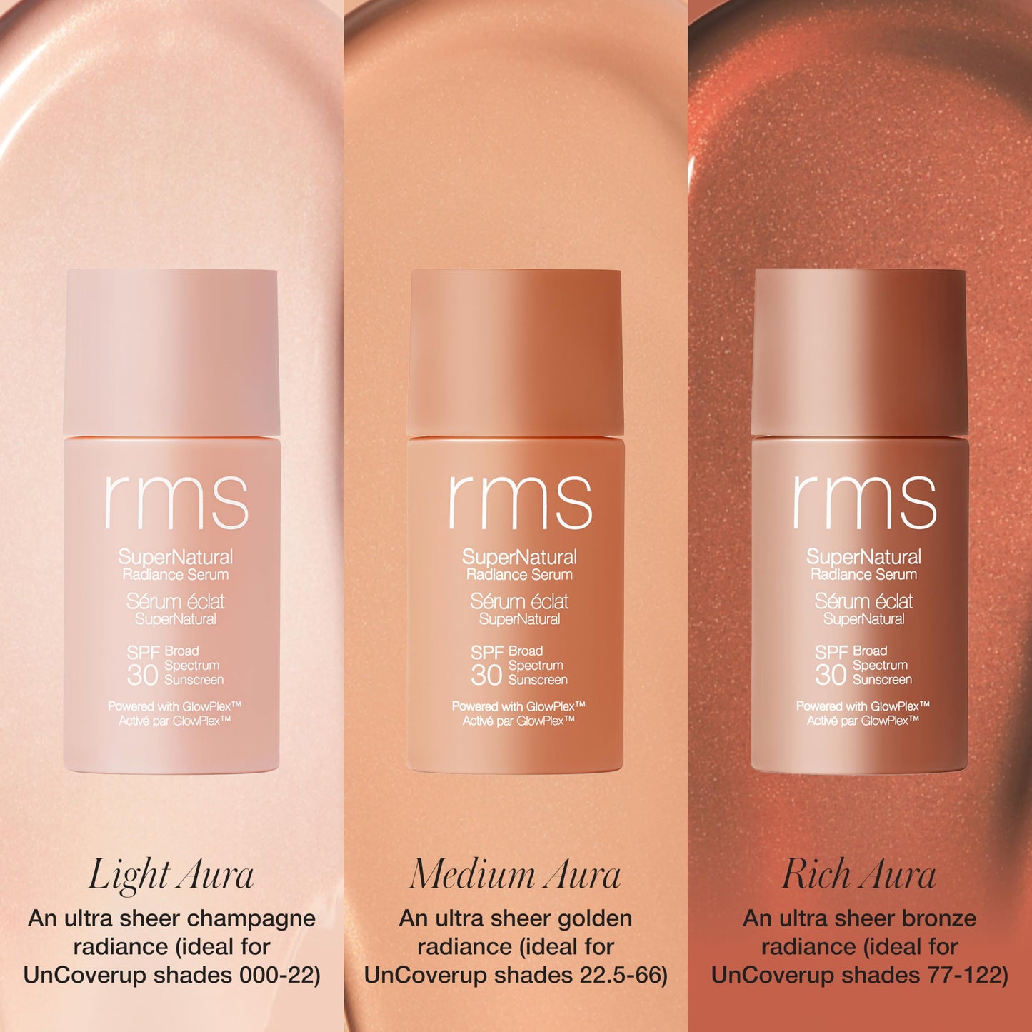 RMS Beauty Supernatural Radiance Serum SPF 30 – Lightweight Mineral Sunscreen & Glow-Enhancing Tint