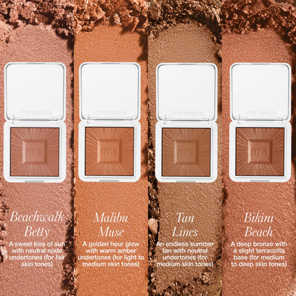 RMS Beauty Redimension Hydra-Bronzer Cream Bronzer & Highlighter — Hydrating Gel-to-Powder, Medium Shade