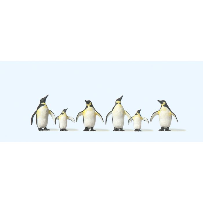 Penguins (6) Terrarium Figurines - Terrarium Figures - 20398
