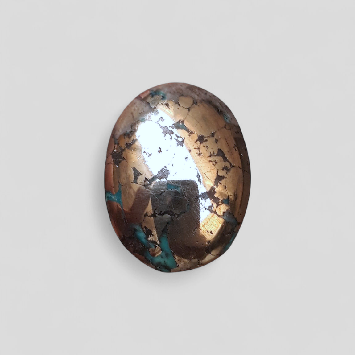 Natural Turquoise with Pyrite - Green Matrix Turquoise - Shajri Feroza-40Ct