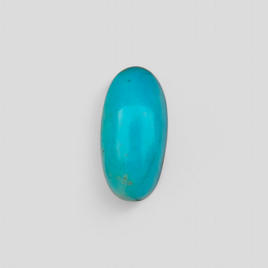 Natural Certified Turquoise  - Blue Turquoise - 29.8ct- 28x14mm