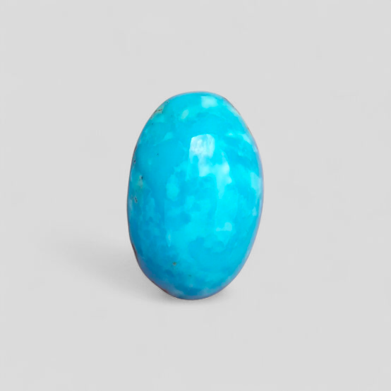 Natural Certified Turquoise  - Blue Turquoise - 21.5ct- 21x14mm