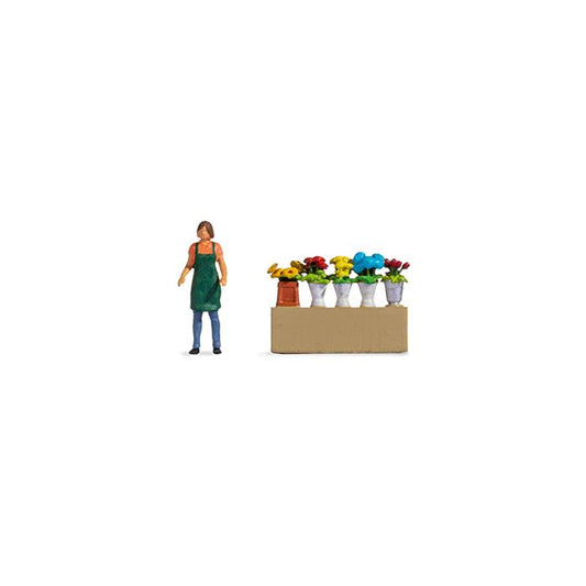 Flower Stand Tiny Scene Set Terrarium Figure 16502