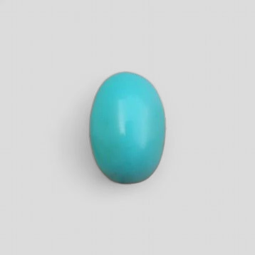Natural Light Green Turquoise - Persian Qalmi Feroza - Green Feroza - 21.3ct- 21x13mm