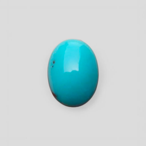 Natural Certified Turquoise  - Blue Turquoise - 15.2ct- 18x13mm