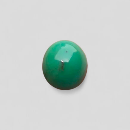 Natural Green Turquoise, Oval Shape - Persian Turquoise - Green Feroza - 9.3ct- 14x13mm