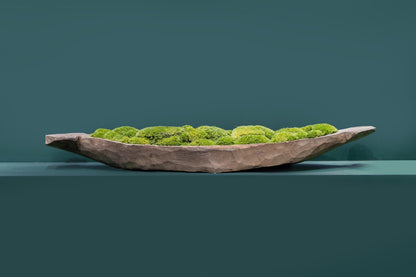 Mokoro Canoe with Preserved Moss Table Display FR63