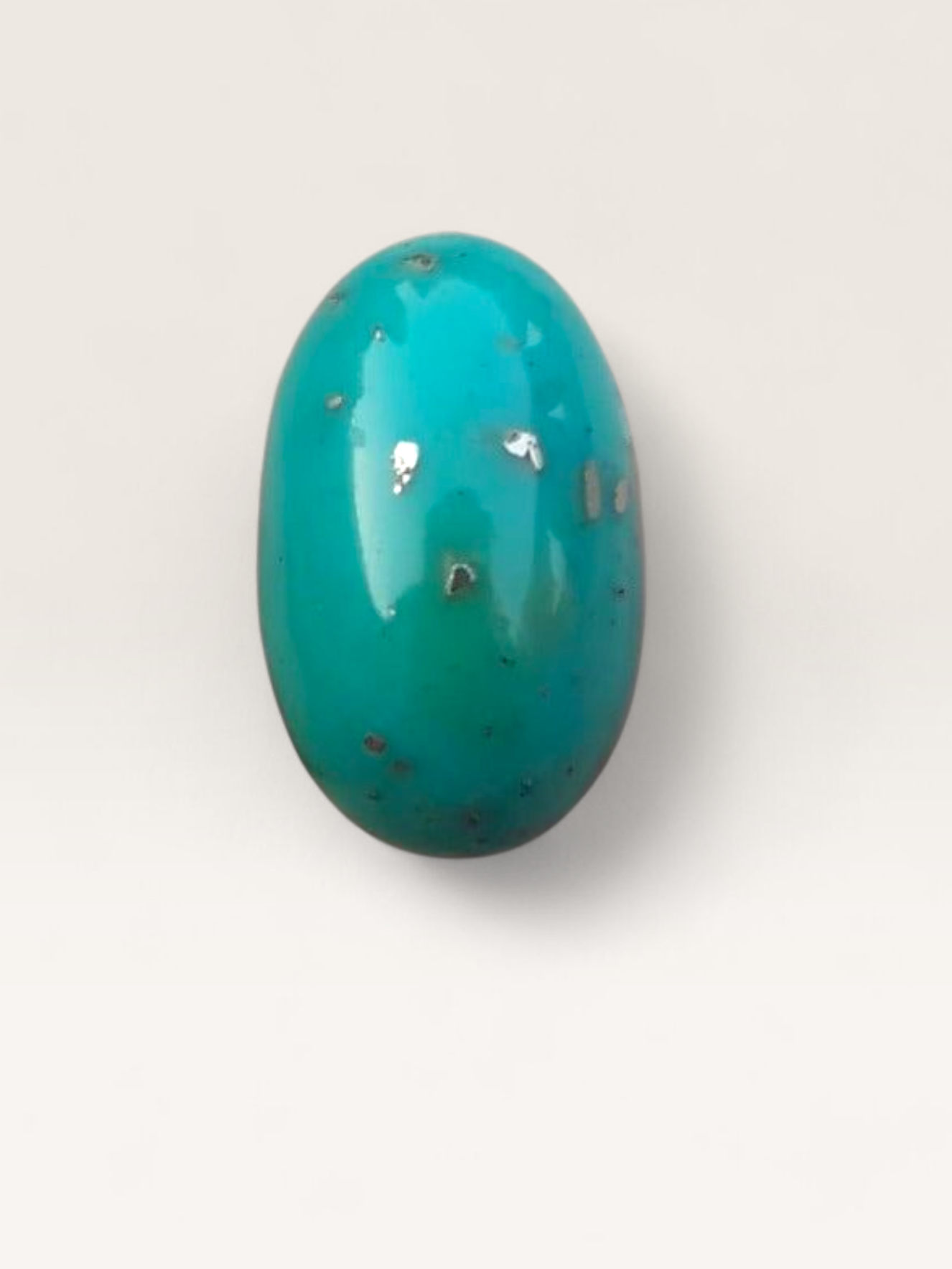 Natural Turquoise Green Matrix  with Pyrite, Shajri Feroza, Oval Shape, Real Firoza Stone, Dimensions-22x14mm
