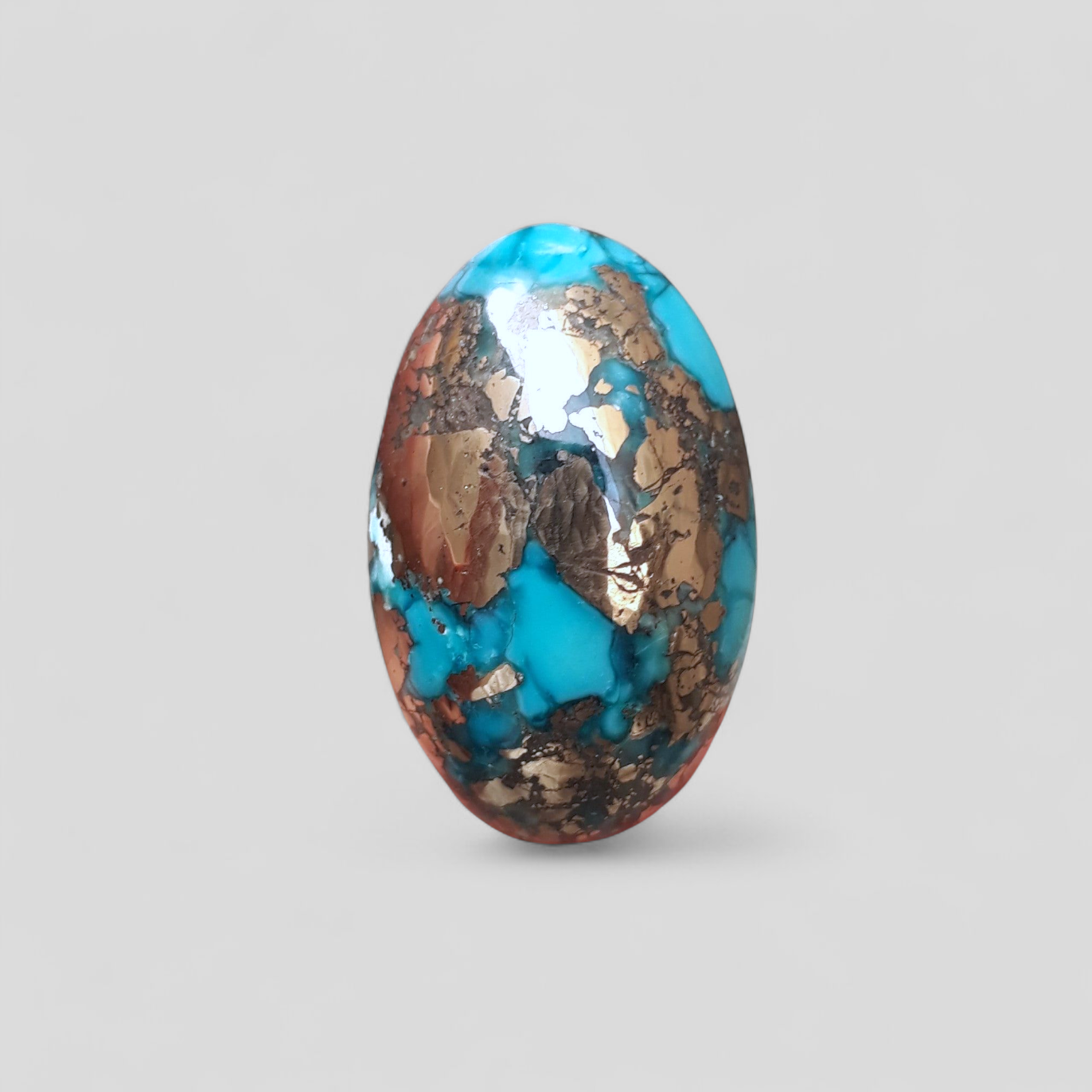Natural Turquoise with Pyrite - Green Matrix Turquoise - Shajri Feroza-43.50Ct