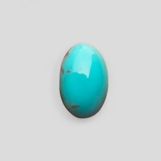 Natural Certified Turquoise  - Blue Turquoise - 10ct- 19x12mm