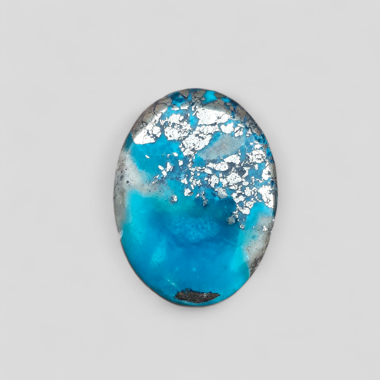 Natural Turquoise with Pyrite - Blue Matrix Turquoise - Shajri Feroza-50Ct