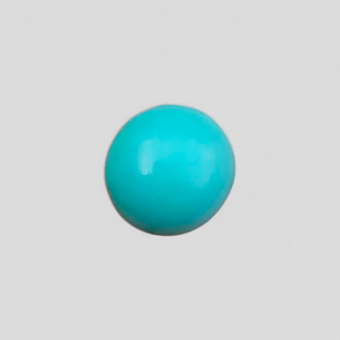 Natural Light Green Turquoise - Persian Qalmi Feroza - Green Feroza - 6.8ct- 11x11mm