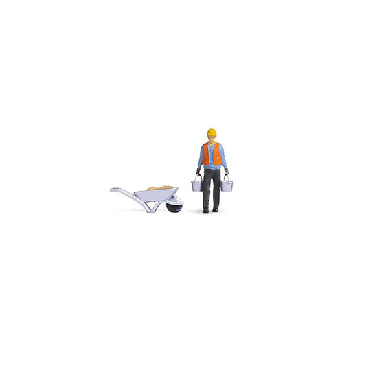 Construction Worker Tiny Scene Set Terrarium Figure 16520