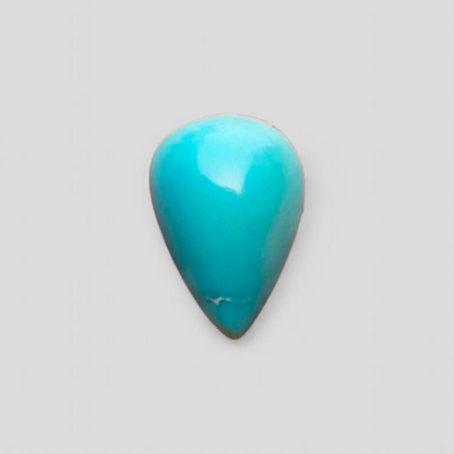 Natural Certified Turquoise  - Blue Turquoise - 13ct- 21x14mm
