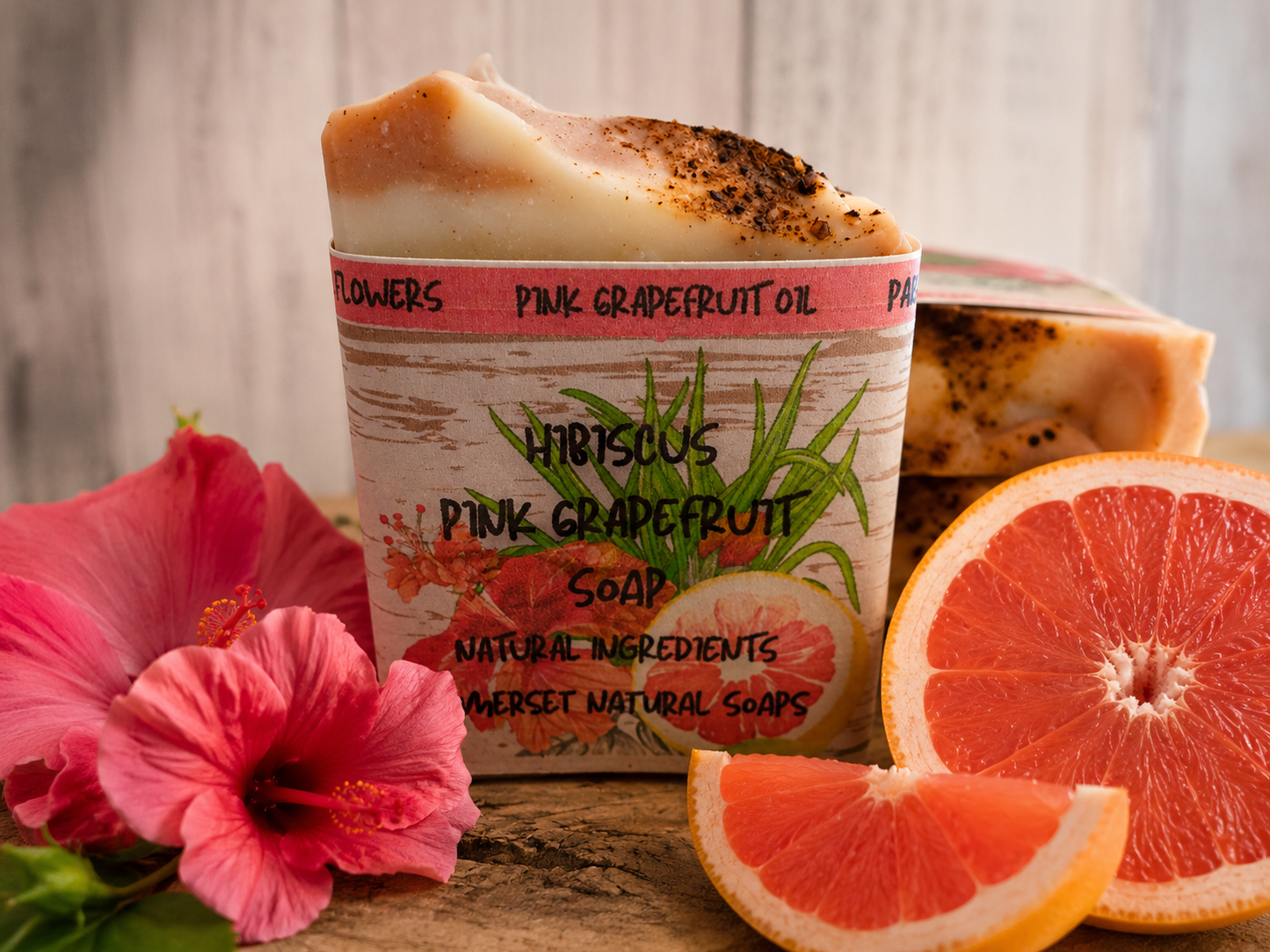 Hibiscus Pink Grapefruit Vegan Soap