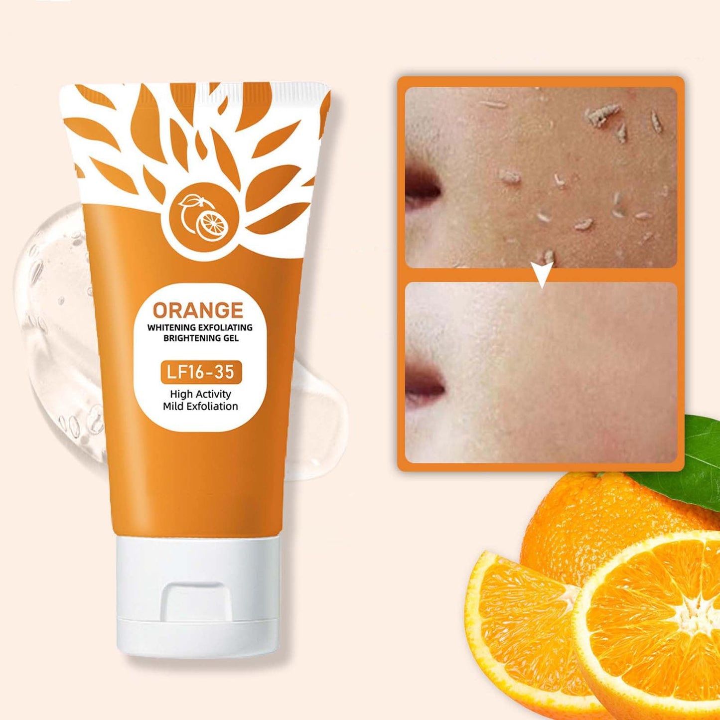 RnemiTe-amo Orange Enzymes Exfoliating Gel – Face & Body Scrub (2pc, 3oz)