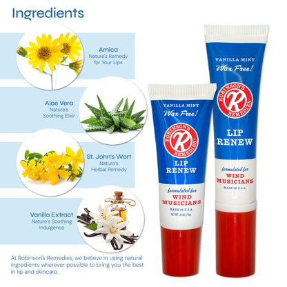 Robinson's Remedies Lip Renew Endurance Cream for Wind Musicians – 7.5 ml