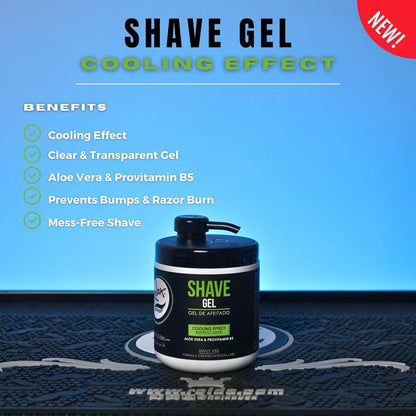 Rolda Refreshing Shave Gel for Sensitive Skin - Clear Non-Foaming Gel with Aloe Vera & Pro-Vitamin B5 (17.63oz / 500g)