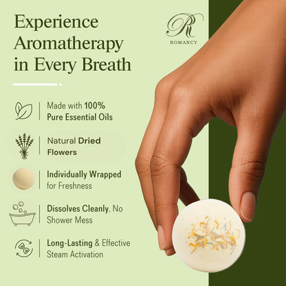 Romancy Bath Bombs Gift Set – 12 Aromatherapy Fizzies with Lavender and Eucalyptus
